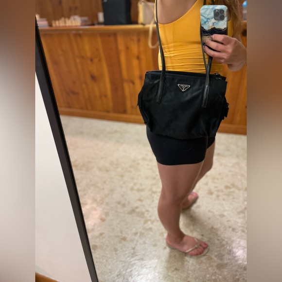 Prada Nylon Black Shoulder Bag 100% Authentic - Picture 6 of 10